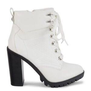 BCBGeneration's 'Paxin' ankle booties bright white Size 9/40